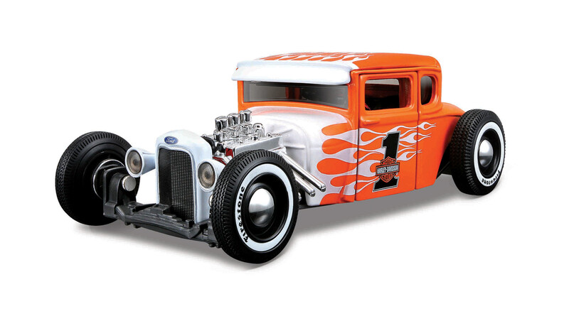 MAISTO - Harley-Davidson Custom, 1929 FORD model A, 1:24