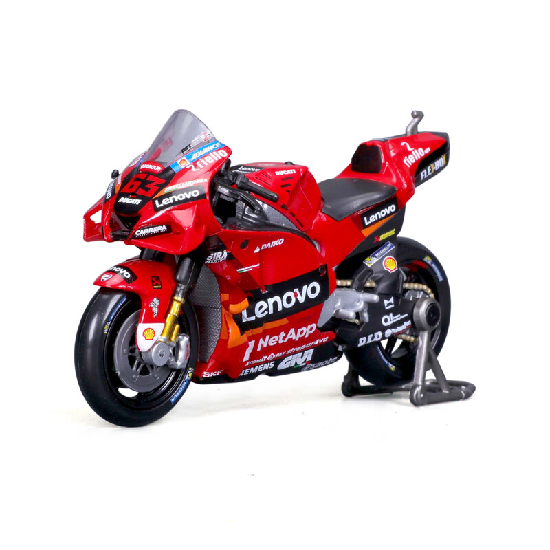 MAISTO - Motocykl, Ducati Lenovo team 2022, (#63 Francesco Bagnaia), 1:18