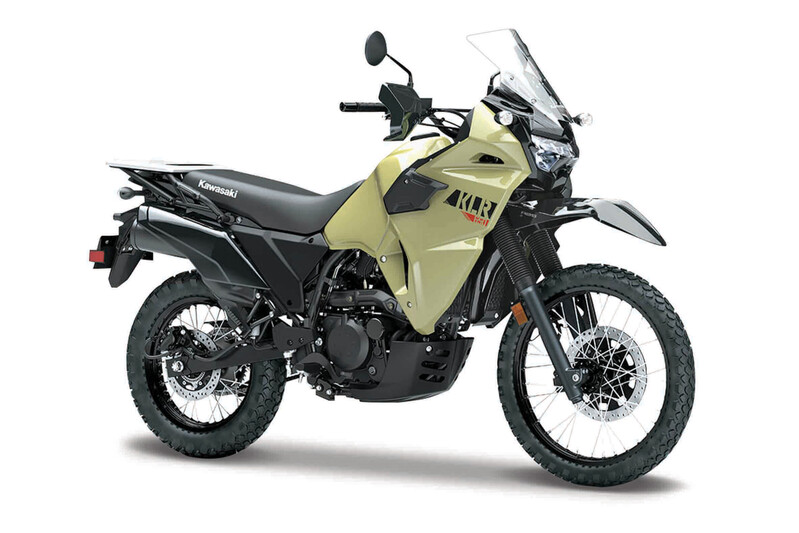 MAISTO - Motocykl, Kawasaki KLR® 650, Khaki černá, 1:18