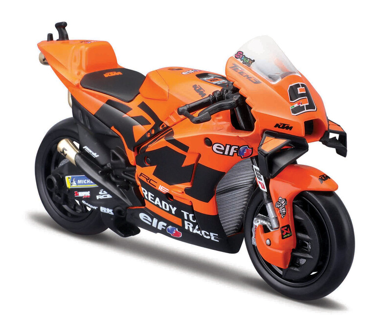 MAISTO - Motocykl, Tech3 KTM Factory Racing 2021, (#9 DANILO PETRUCCI), 1:18