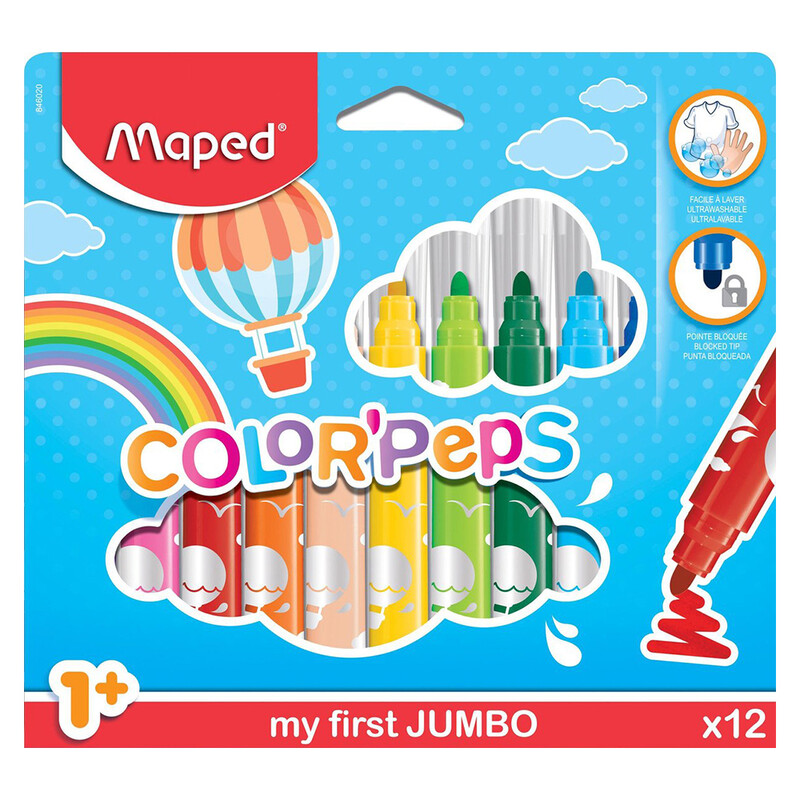 MAPED - Fixy - "COLOR`PEPS MAXI" - sada 12 ks