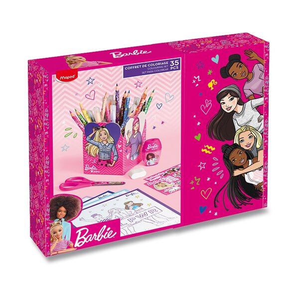 MAPED - Multiproduktová sada Barbie, 35 ks