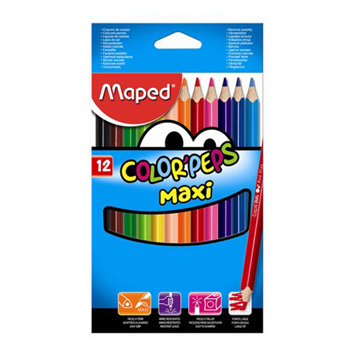 MAPED - Pastelky COLOR\'PEPS Maxi hrubé 12ks