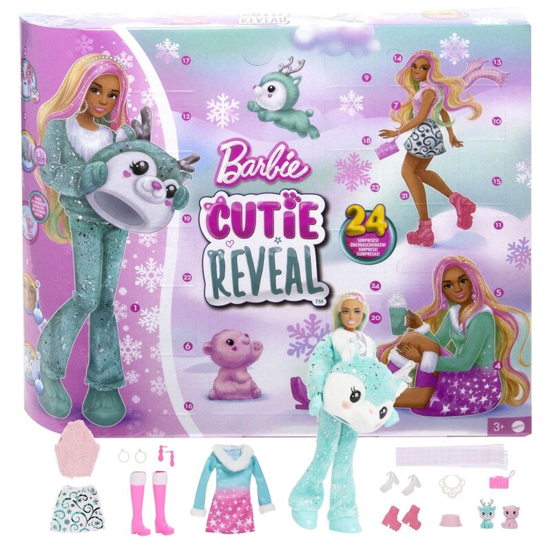 MATTEL - Barbie Cutie Reveal adventní kalendář 2023