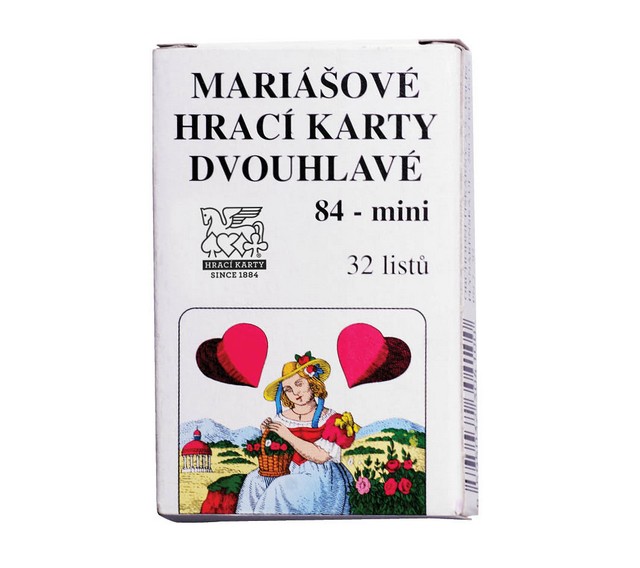 MEZUZA - Hrací karty Mariáš dvouhlavý mini – 1648