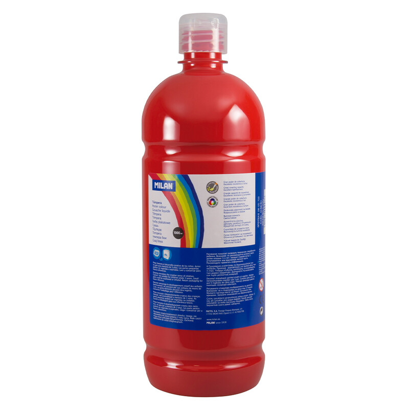 MILAN - Barva temperová 1000ml červená rumělka