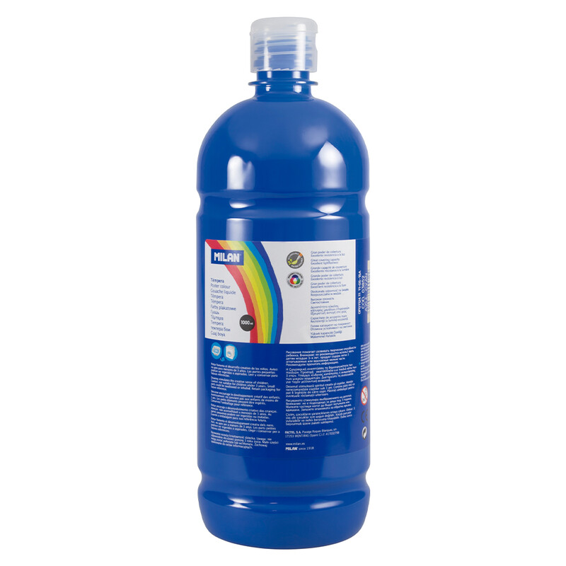 MILAN - Barva temperová 1000ml modrá azurová