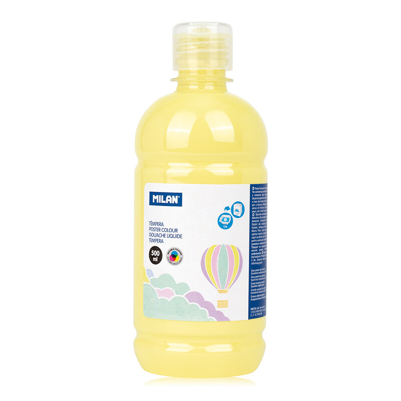 MILAN - Barva temperová 500ml žlutá pastelová