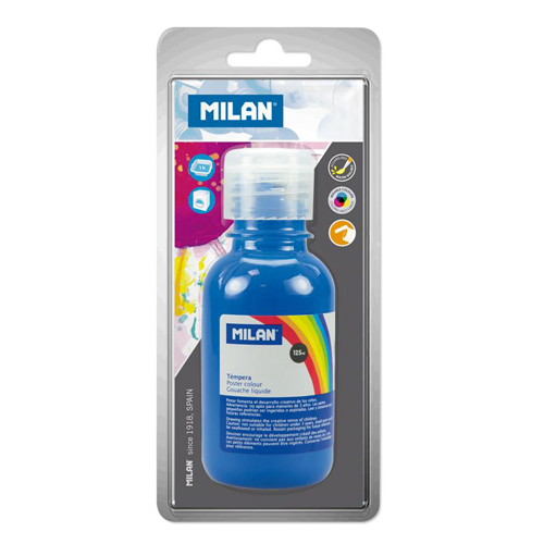 MILAN - Temperová barva 125 ml modrá - blistr