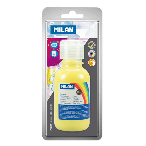 MILAN - Temperová barva 125 ml žlutá - blistr