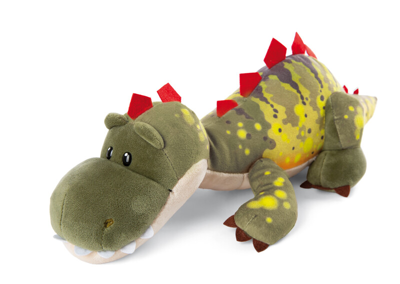 NICI - plyš Dino Fossily ležící 45cm, GREEN