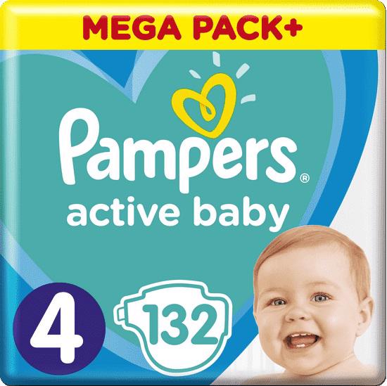 Fotografie PAMPERS - Plienky Active Baby 4 MAXI 9-14kg 132ks