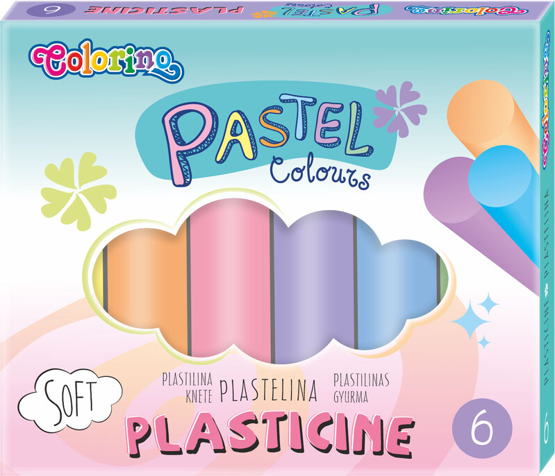 PATIO - Colorino plastelína Pastel 6 barev