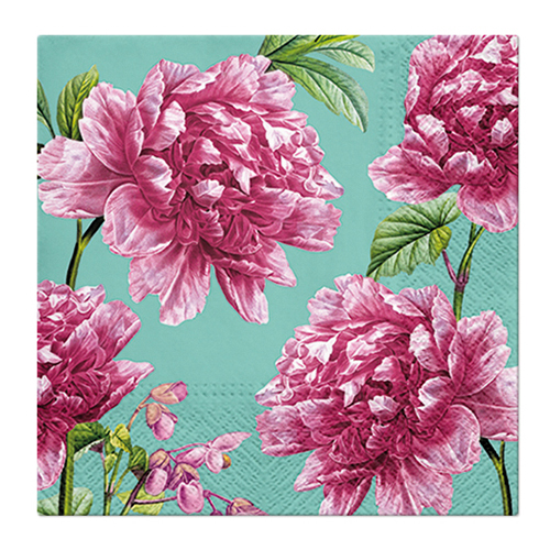 PAW - Ubrousky L 33x33cm Beautiful Peonies