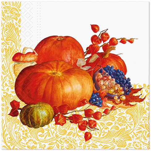 PAW - Ubrousky L 33x33cm Pumpkin Frame