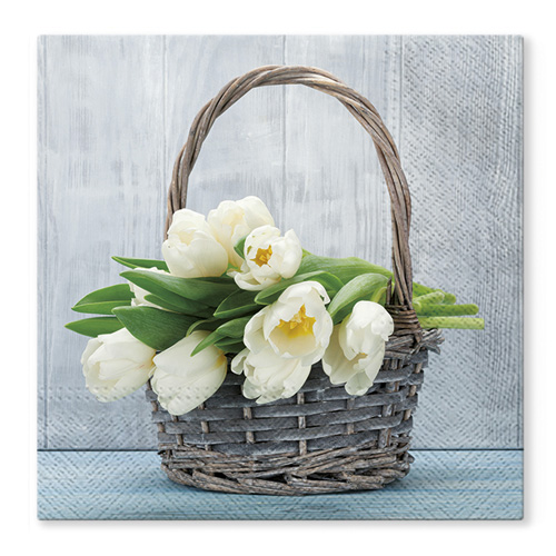 PAW - Ubrousky TaT 33x33cm Tulips in the Basket