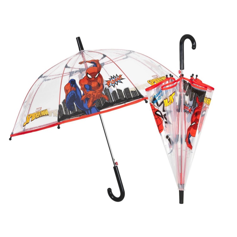 PERLETTI - Dětský deštník Spiderman Transparent, 75391