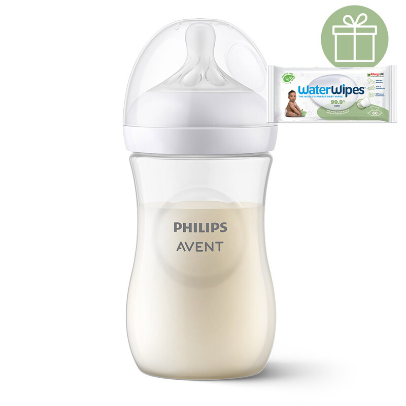 PHILIPS AVENT - Láhev Natural Response 260 ml, 1m++WW Soapberry 60ks