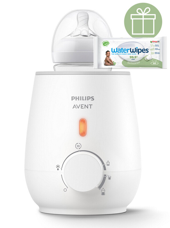 PHILIPS AVENT - Ohřívač lahví a dětské stravy rychlý SCF355/09+WW Soapberry 60ks