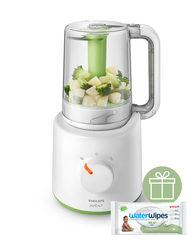 PHILIPS AVENT - Parní hrnec a mixér 2v1 SCF870/20+WW Soapberry 60ks