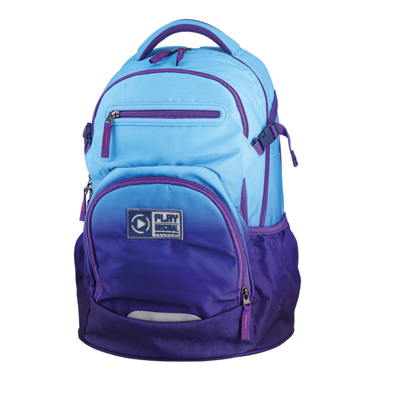 PLAY BAG - Školní batoh Apollo 241 Ergo Sunset - modrý/tmavě modrý