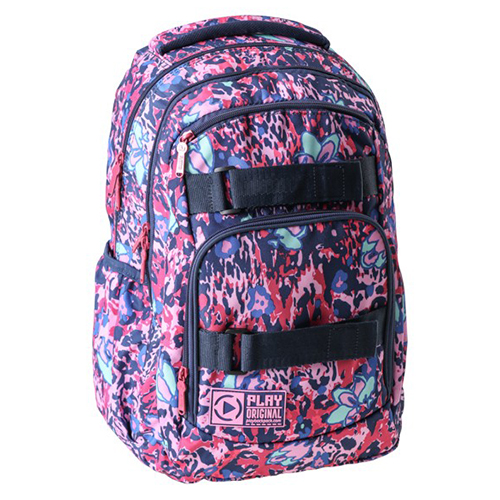 PLAY BAG - Školní batoh Dexter Play, Pattern pink