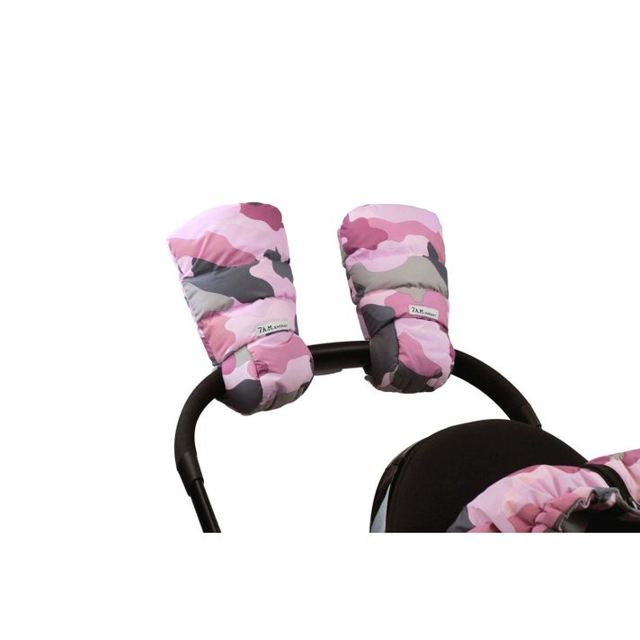 7 A.M. ENFANT - Enfant WarMMuffs rukavice na kočárek Camo Pink