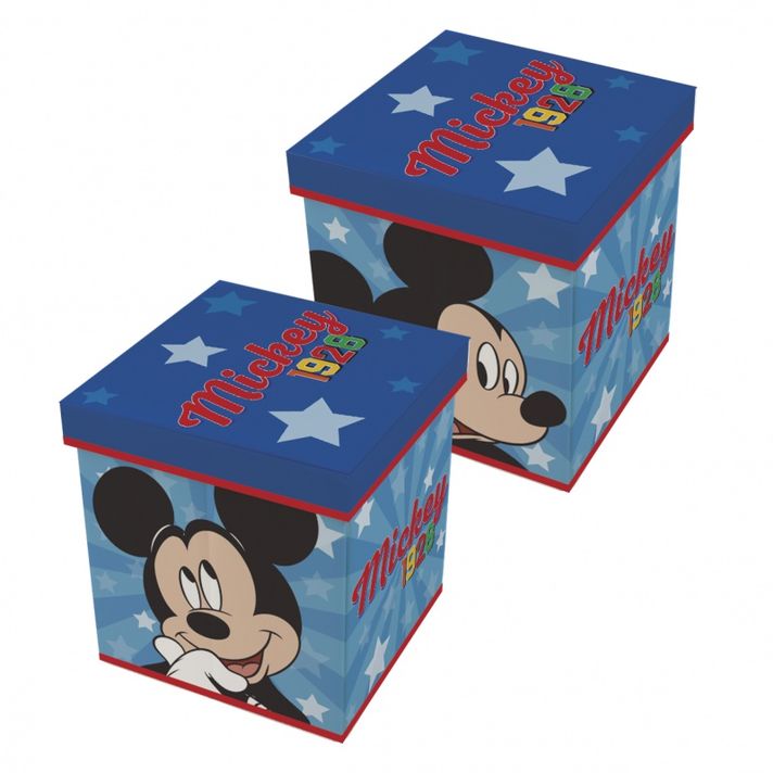 ARDITEX - Úložný box s víkem / taburetka 2v1 MICKEY MOUSE, WD13015