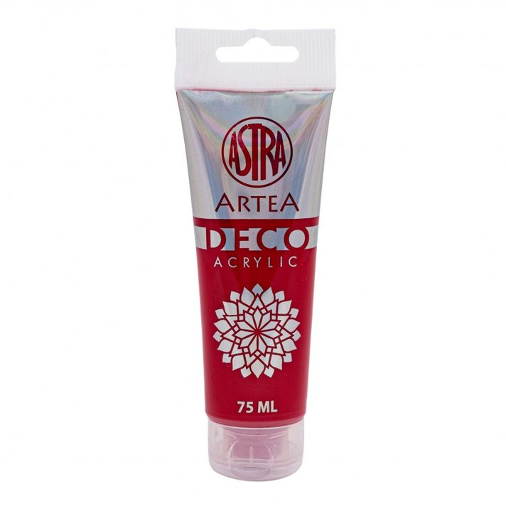 ASTRA - ARTEA Deco, Akrylová barva 75ml, Deep Red / Tmavá Červená, 309123005