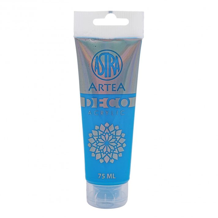 ASTRA - ARTEA Deco, Akrylová barva 75ml, Neon Blue / Modrá Neonová, 309123020