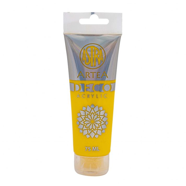 ASTRA - ARTEA Deco, Akrylová barva 75ml, Yellow / Žlutá, 309123002