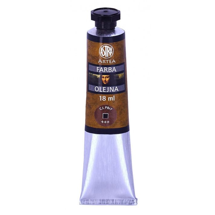 ASTRA - ARTEA Olejová barva Profi 18ml, Burnt Umber / Hnědá Spálená, 83410968