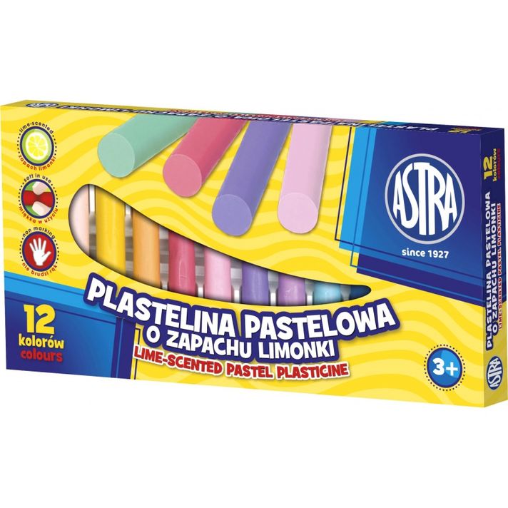 ASTRA - ASTRA pastelová plastelína s vůní 12 barev