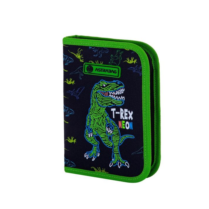 ASTRA - ASTRABAG Vyklápěcí penál bez náplně T-REX NEON, AC1, 503023018