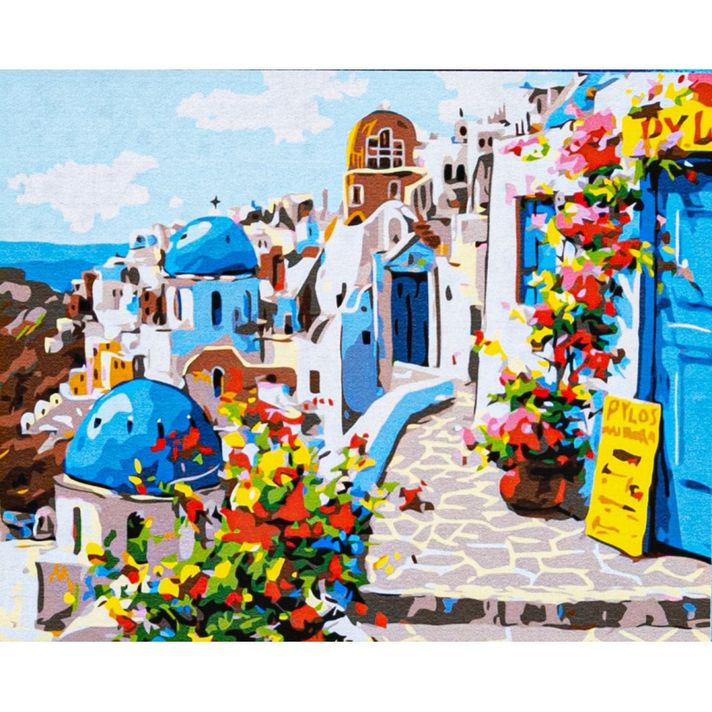 ASTRA - Malování podle čísel MAGICAL SANTORINI, na rámu, 40x50cm, 801023908