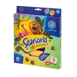 ASTRA - Modelovací hmota (air dry clay) Sensorio Kids Jungle, 16 barev, 336123023