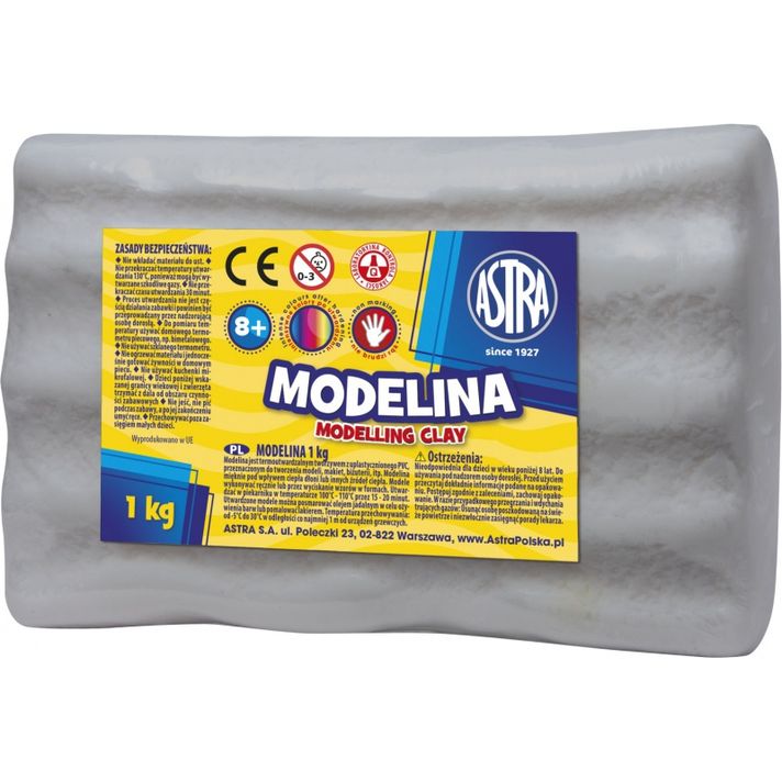 ASTRA - Modelovací hmota do trouby MODELINA 1kg Grafitová, 304118009