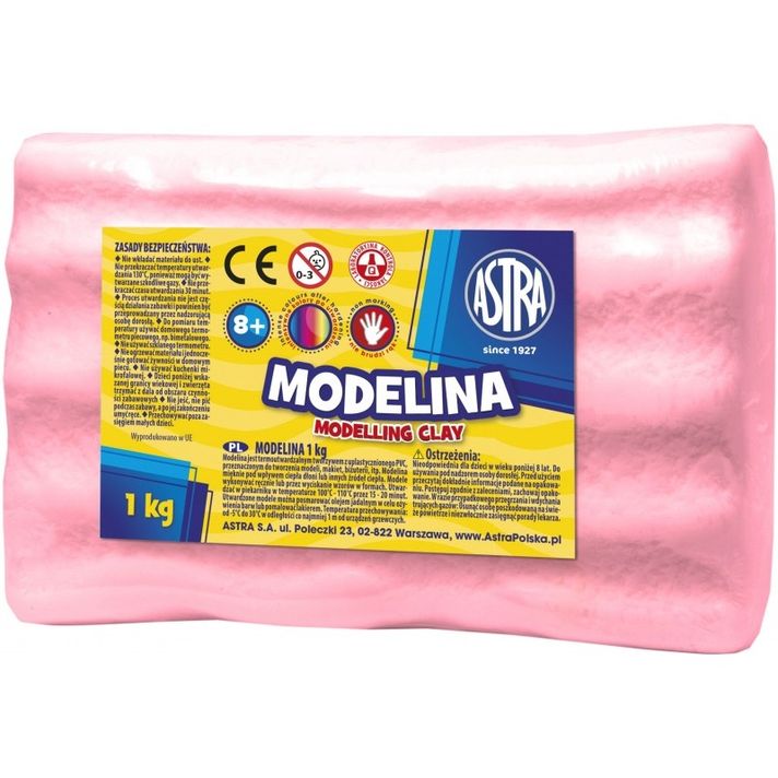 ASTRA - Modelovací hmota do trouby MODELINA 1kg Malinová, 304118002