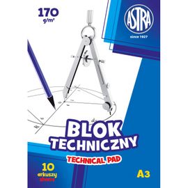 ASTRA - náčrtník / skicák A3, 10 listů 170g / m2, 106119005