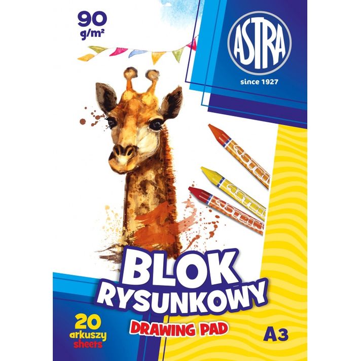 ASTRA - Náčrtník / skicář A3, 20 listů 90g/m2, 106119002