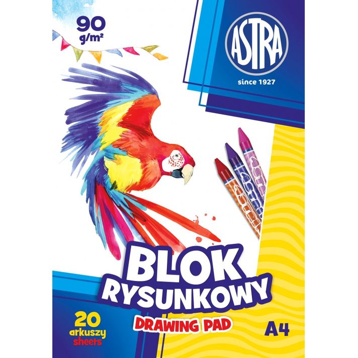 ASTRA - náčrtník / skicák A4, 20 listů 90g / m2, 106119001