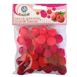 ASTRA - Creative Plyšové POM POM kuličky RASPBERRY BUSHES, 20mm, 335121021