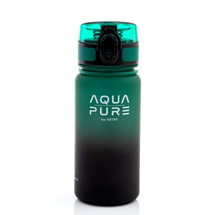 ASTRA - Zdravá láhev AQUA PURE 400 ml - green/black, 511023006