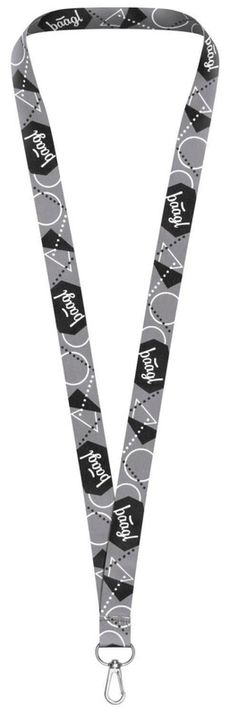 BAAGL - Přívěsek na klíče dlouhý – lanyard, šedý