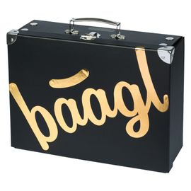 BAAGL - Skládací školní kufřík Gold s kováním