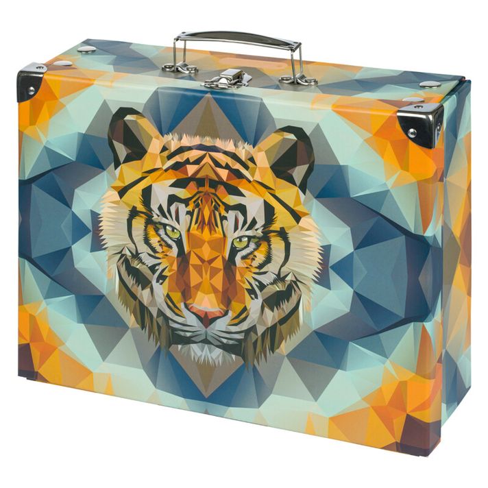 BAAGL - Skládací školní kufřík Tiger s kováním