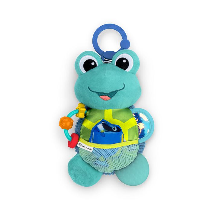 BABY EINSTEIN - Hračka aktivní na C kroužku želva Neptune’s Sensory Sidekick™ 0m+