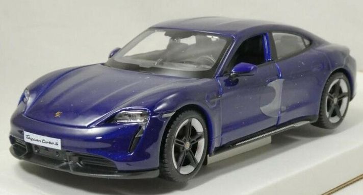 BBURAGO - 1:24 Porsche Taycan Turbo S 2019 Carrara Blue