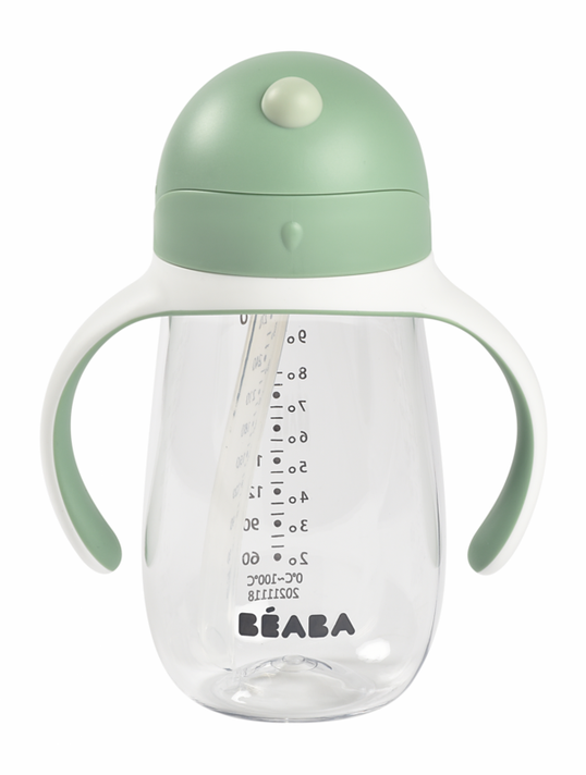 BEABA - Hrnek s brčkem 300ml Sage Green