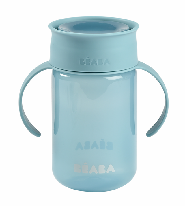 BEABA - Hrnek trénovací 360° Blue 340 ml 12m+